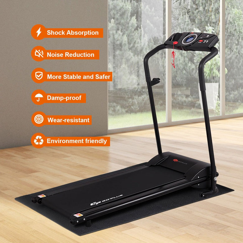 Folding treadmill online mat
