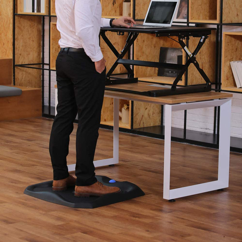 ergonomic Best Standing Mat For Standing Desk Reddit with Dual Monitor