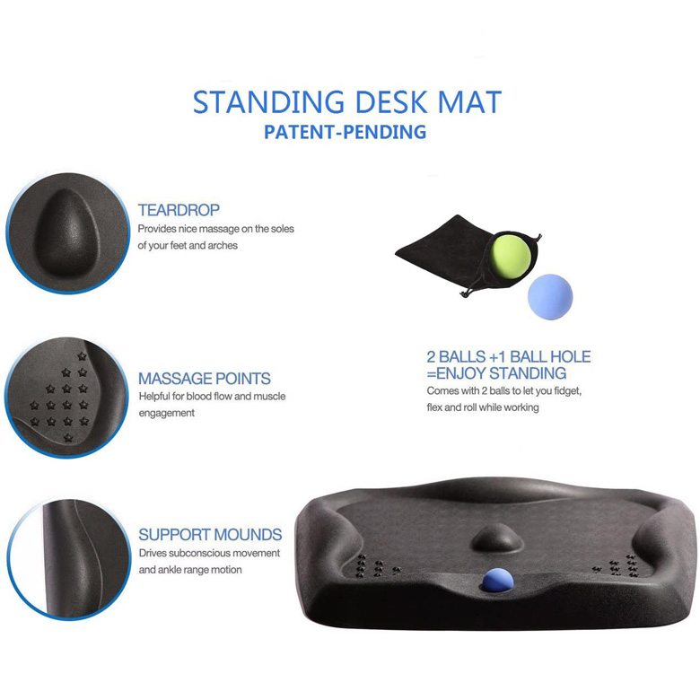 Wholesale Anti Fatigue Standing Desk Mat with Massage Ball, Office Standing  Desk Manufacturer