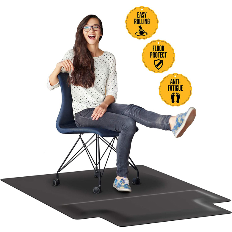 Wholesale 2 in 1 Anti Fatigue Office Chair Mats Standing Desk Mats