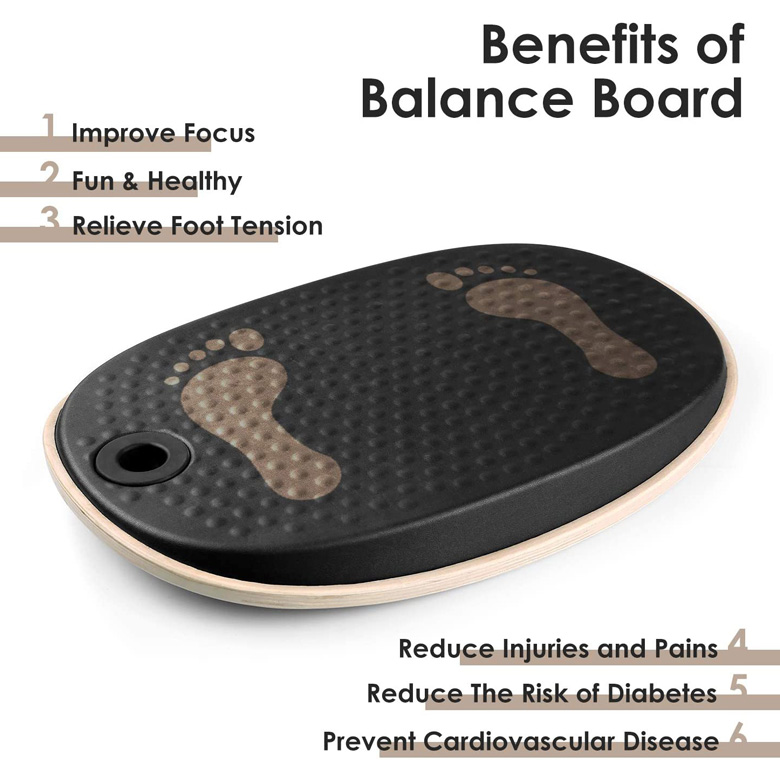 Buy Wholesale China Anti Fatigue Balance Board Standing Desk Balance Boards  Sit Stand Desk Mat Wobble Foot Rocker & Balancing Exercise Board at USD  21.45